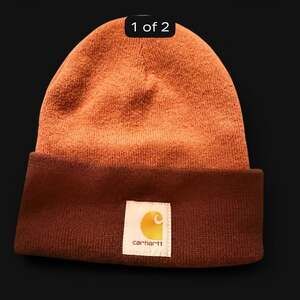 Carhartt A18 Men's Acrylic Watch Hat - Rust/Coal Marl, One Size